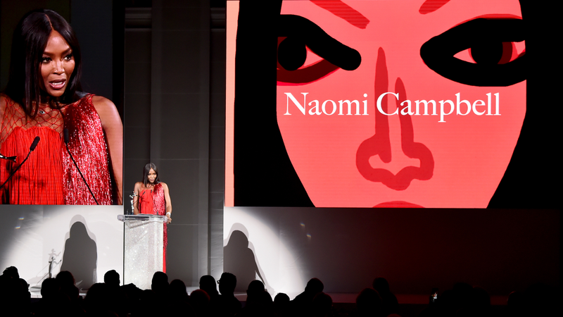 Naomi Campbell accepts the Fashion Icon Award during the 2018 CFDA Fashion Awards at New York Cityâs Brooklyn Museum on June 4, 2018.